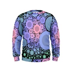 An Abstract Background Consisting Of Pastel Colored Circle Kids  Sweatshirt by Simbadda