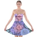 An Abstract Background Consisting Of Pastel Colored Circle Strapless Bra Top Dress View1