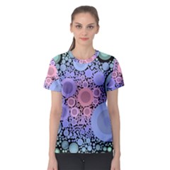 An Abstract Background Consisting Of Pastel Colored Circle Women s Sport Mesh Tee