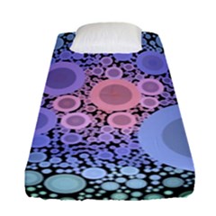 An Abstract Background Consisting Of Pastel Colored Circle Fitted Sheet (single Size) by Simbadda