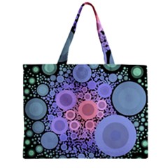 An Abstract Background Consisting Of Pastel Colored Circle Zipper Mini Tote Bag by Simbadda