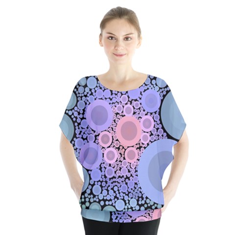 An Abstract Background Consisting Of Pastel Colored Circle Blouse by Simbadda