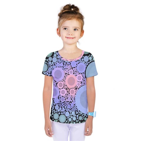 An Abstract Background Consisting Of Pastel Colored Circle Kids  One Piece Tee by Simbadda