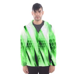 Abstract Background Green Hooded Wind Breaker (men) by Simbadda