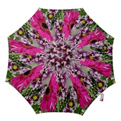 Purple White Flower Bouquet Hook Handle Umbrellas (medium) by Simbadda