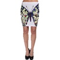 A Colorful Butterfly Image Bodycon Skirt View1