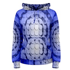 Abstract Background Blue Created With Layers Women s Pullover Hoodie