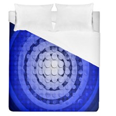 Abstract Background Blue Created With Layers Duvet Cover (queen Size) by Simbadda