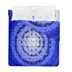 Abstract Background Blue Created With Layers Duvet Cover Double Side (full/ Double Size) by Simbadda