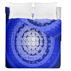 Abstract Background Blue Created With Layers Duvet Cover Double Side (queen Size) by Simbadda