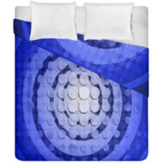 Abstract Background Blue Created With Layers Duvet Cover Double Side (california King Size) by Simbadda