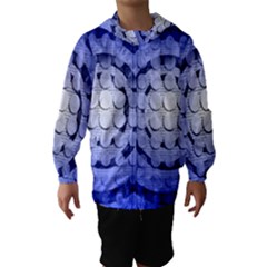 Abstract Background Blue Created With Layers Hooded Wind Breaker (kids) by Simbadda