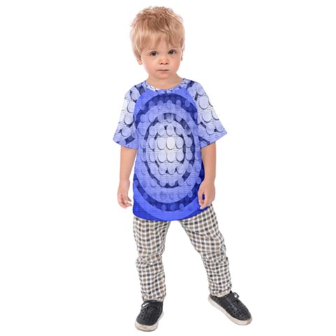 Abstract Background Blue Created With Layers Kids  Raglan Tee by Simbadda