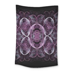 Fractal In Lovely Swirls Of Purple And Blue Small Tapestry by Simbadda