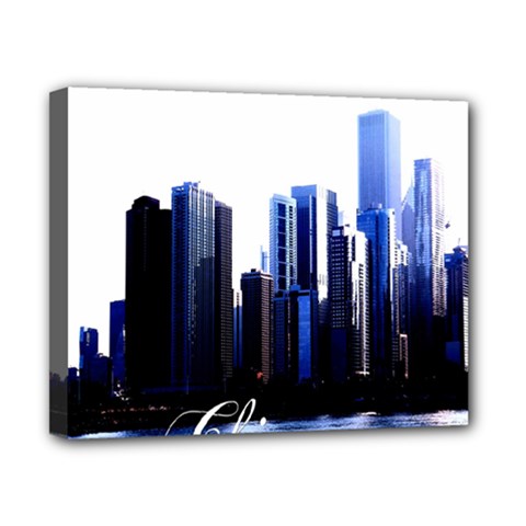 Abstract Of Downtown Chicago Effects Canvas 10  X 8  by Simbadda