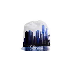 Abstract Of Downtown Chicago Effects Drawstring Pouches (xs)  by Simbadda