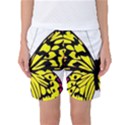 Yellow A Colorful Butterfly Image Women s Basketball Shorts View1