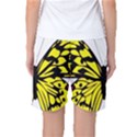 Yellow A Colorful Butterfly Image Women s Basketball Shorts View2