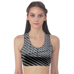 Abstract Architecture Pattern Sports Bra by Simbadda