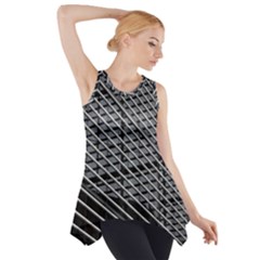 Abstract Architecture Pattern Side Drop Tank Tunic by Simbadda