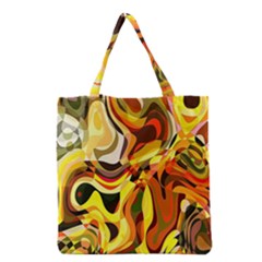 Colourful Abstract Background Design Grocery Tote Bag