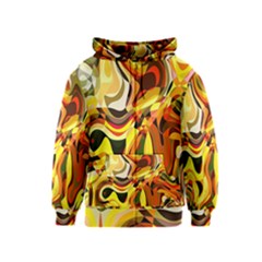 Colourful Abstract Background Design Kids  Zipper Hoodie