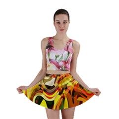 Colourful Abstract Background Design Mini Skirt by Simbadda