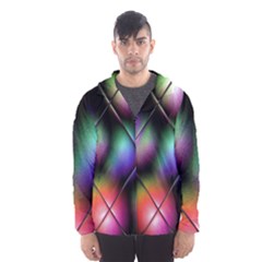 Soft Balls In Color Behind Glass Tile Hooded Wind Breaker (men) by Simbadda