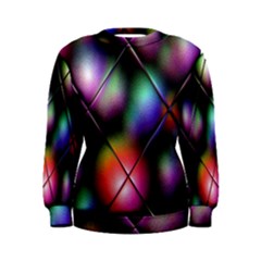 Soft Balls In Color Behind Glass Tile Women s Sweatshirt by Simbadda