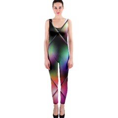 Soft Balls In Color Behind Glass Tile Onepiece Catsuit by Simbadda