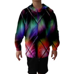 Soft Balls In Color Behind Glass Tile Hooded Wind Breaker (kids) by Simbadda