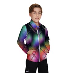 Soft Balls In Color Behind Glass Tile Wind Breaker (kids) by Simbadda