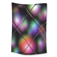 Soft Balls In Color Behind Glass Tile Large Tapestry by Simbadda