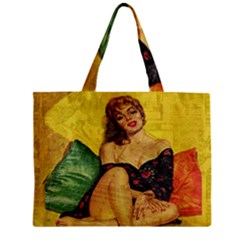 Pin Up Girl  Zipper Mini Tote Bag by Valentinaart