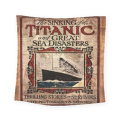 Titanic Square Tapestry (small) by Valentinaart