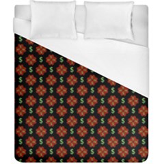 Dollar Sign Graphic Pattern Duvet Cover (california King Size) by dflcprints