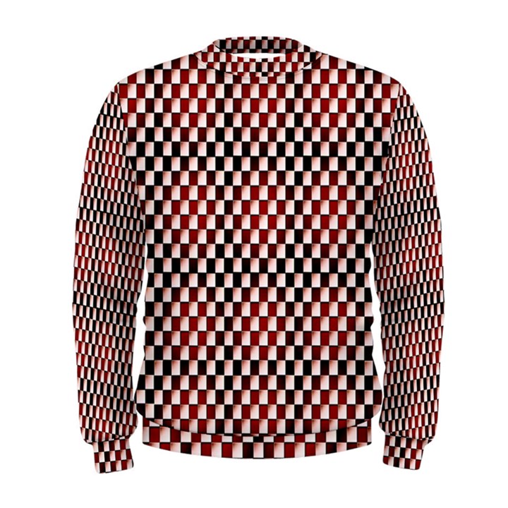 Squares Red Background Men s Sweatshirt