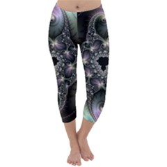 Magic Swirl Capri Winter Leggings  by Simbadda