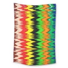 Colorful Liquid Zigzag Stripes Background Wallpaper Large Tapestry by Simbadda