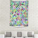 Colorful Dots Balls On White Background Small Tapestry View2