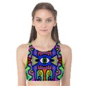 Abstract Shape Doodle Thing Tank Bikini Top View1