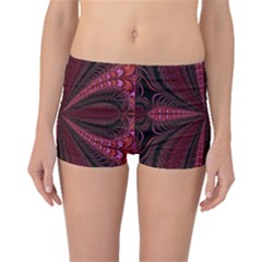 Red Ribbon Effect Newtonian Fractal Boyleg Bikini Bottoms by Simbadda