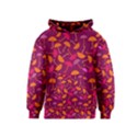 Umbrella Seamless Pattern Pink Lila Kids  Pullover Hoodie View1