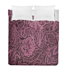 Abstract Purple Background Natural Motive Duvet Cover Double Side (full/ Double Size) by Simbadda