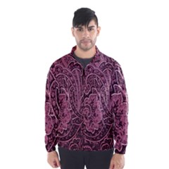 Abstract Purple Background Natural Motive Wind Breaker (men) by Simbadda