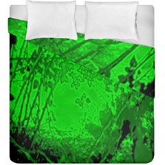 Leaf Outline Abstract Duvet Cover Double Side (king Size) by Simbadda