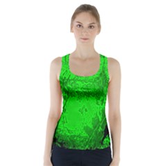 Leaf Outline Abstract Racer Back Sports Top by Simbadda