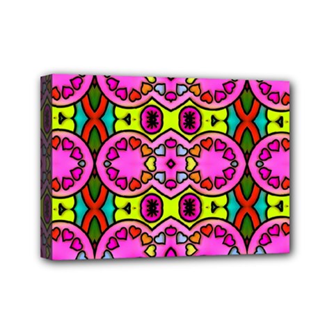 Colourful Abstract Background Design Pattern Mini Canvas 7  X 5  by Simbadda