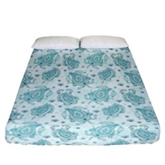 Decorative Floral Paisley Pattern Fitted Sheet (california King Size)