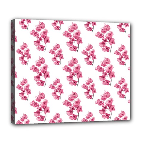 Santa Rita Flowers Pattern Deluxe Canvas 24  X 20   by dflcprints